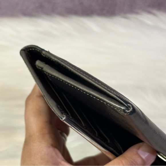 SALVATORE FERRAGAMO gancini long wallet in gun metal - Picture 5 of 16